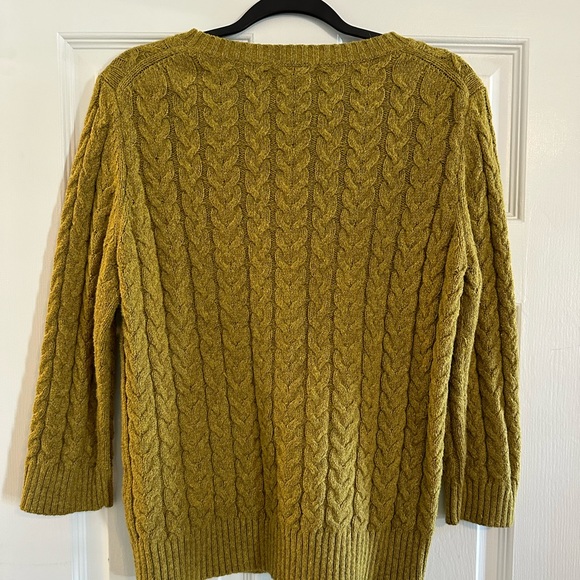 Lands End Canvas-Knit cropped Sweater-Size Medium - Picture 3 of 5